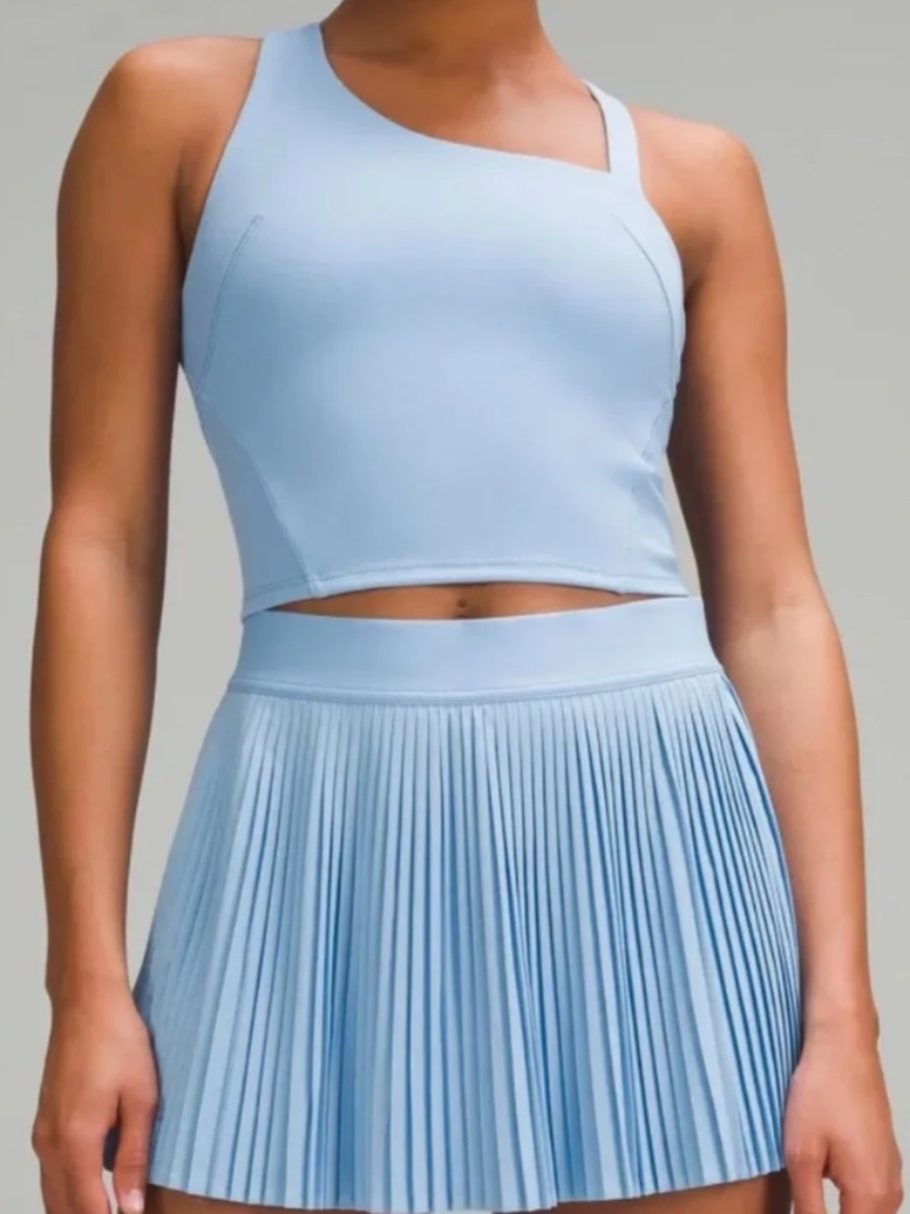 NWT Lululemon Everlux Asymmetrical Tennis Tank Top Sinatra Blue 6